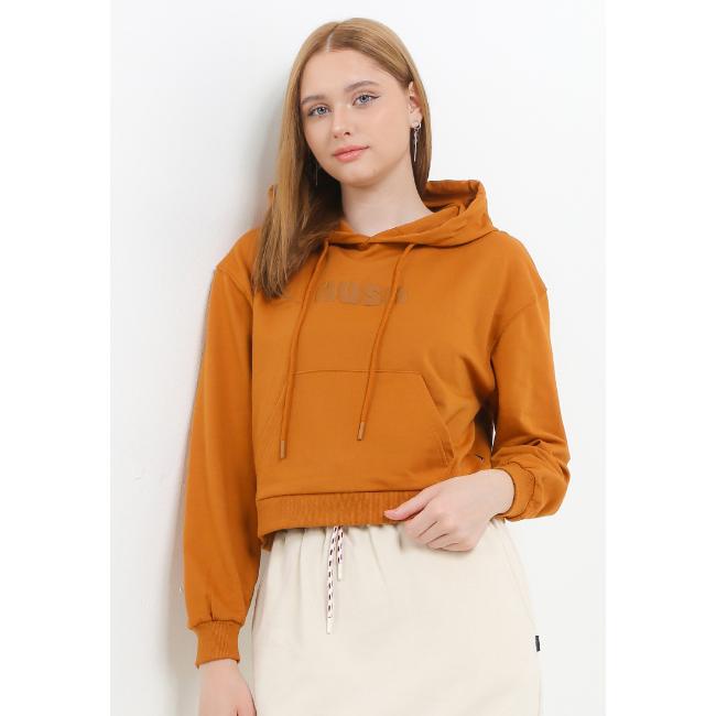 Hush Puppies Hoodie Wanita Voley Camel