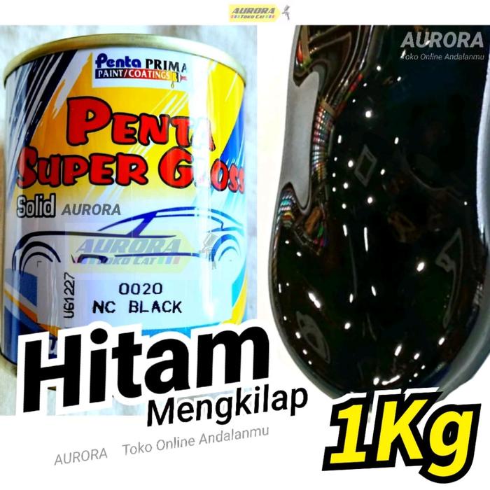 Cat Hitam 1 Kilo Penta Super Gloss Black Seperempat Kilo Cet Mobil dan Motor Kualitas