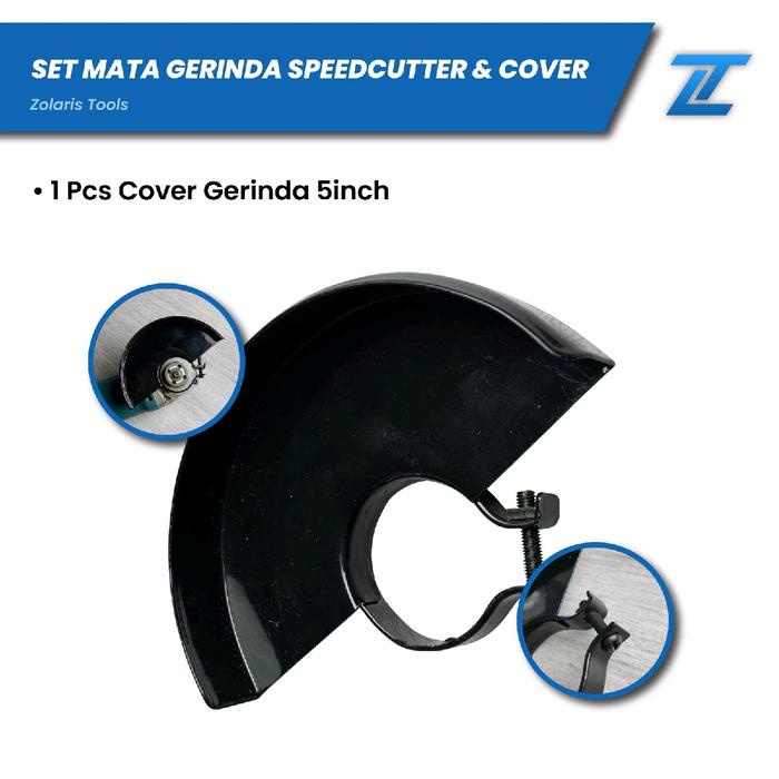 Mata gerinda gergaji kayu Speed cutter Gergaji pahat Logam 4.5 inchi dan cover gerinda 5 inchi