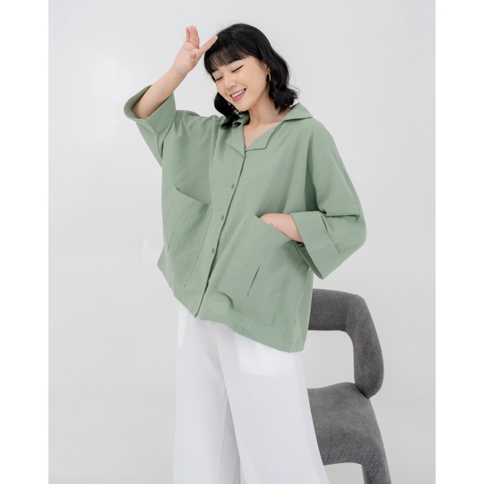 [Seminggu.Rtw] - Moel Linen Shirt (Sample Sale) Best