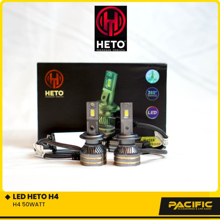 Lampu Mobil Led Heto H4 50 Watt