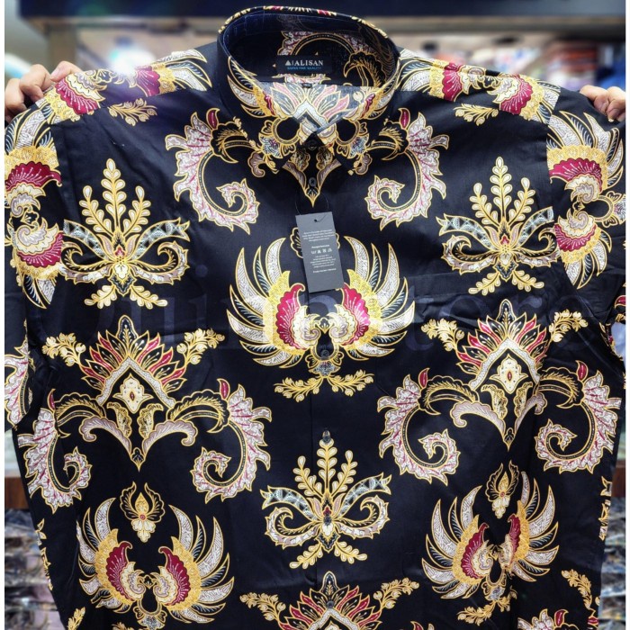 Alisan Kemeja Batik Lengan Pendek - Jumbo Size - 18 - 19