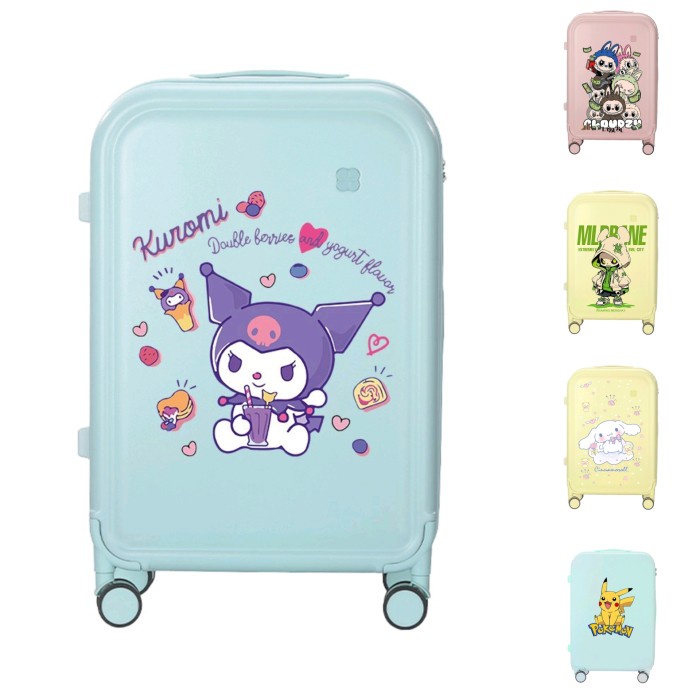 Tas Koper Kuromi Bagasi Anak Troli Roda 4 Ukuran 18Inch