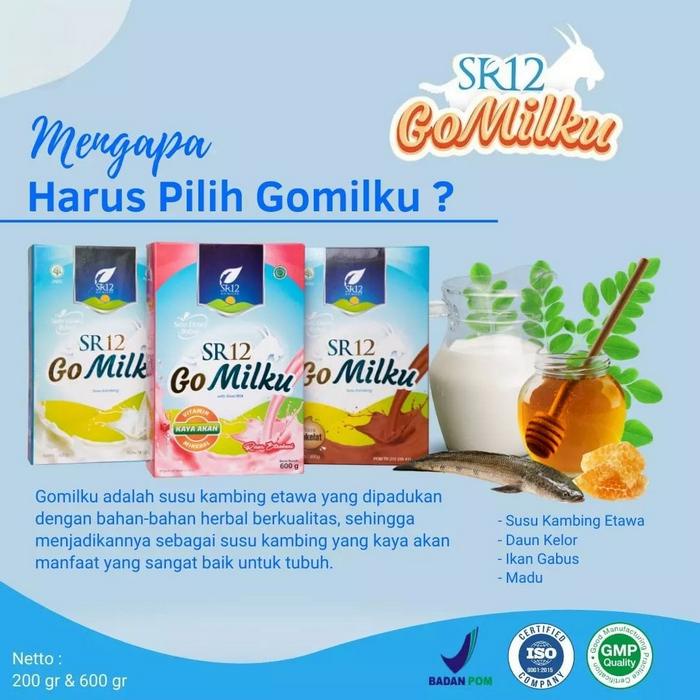 

GO MILKU SR12 600GRAM SUSU KAMBING ETAWA ASLI