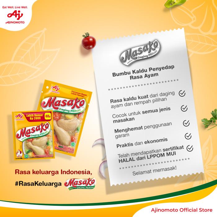 

Masako Bumbu Kaldu Ayam Penyedap Rasa 250g (3 pcs)