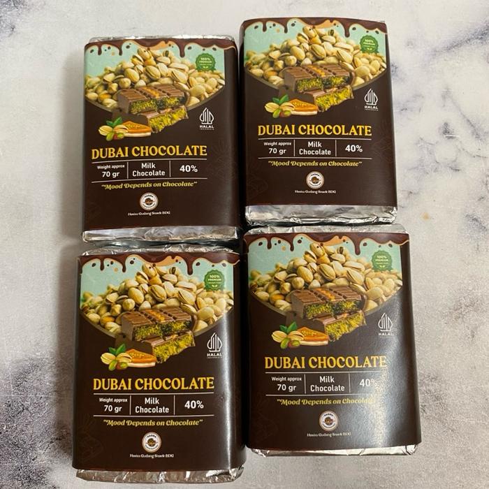 

[premium] coklat dubai 70gram kunafa pistachio extra bahan asli