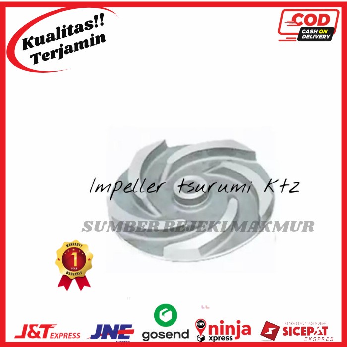 TERLARIS Kipas impeller Tsurumi KTZ 611 Impeller tsurumi KTZ 611 (Chrome)