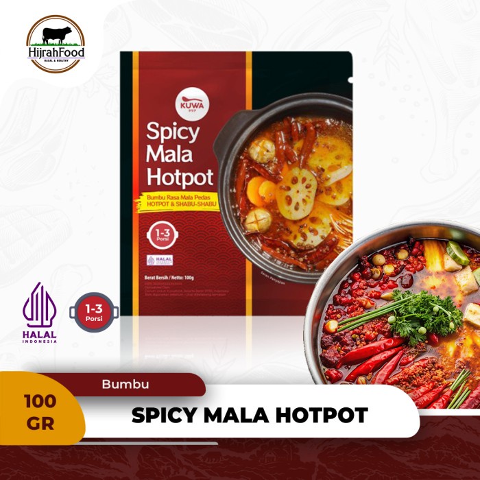

Sale! Kuwa Spicy Mala Soup Hotpot Kuah Shabu Kaldu Pedas Mala - 100 Gr