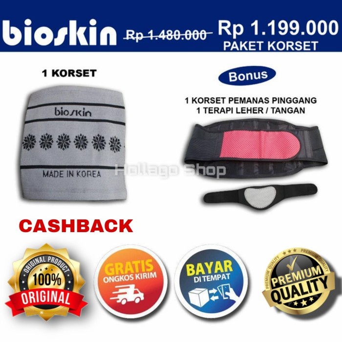 SUPER PROMO  Korset Kesehatan BIOSKIN BIO HEALTH RESMI dan ORIGINAL