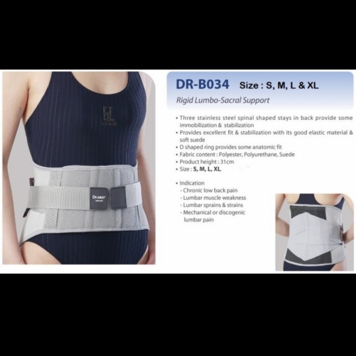 KORSET TULANG BELAKANG LSO RIGIT LUMBAL DR. MED B034