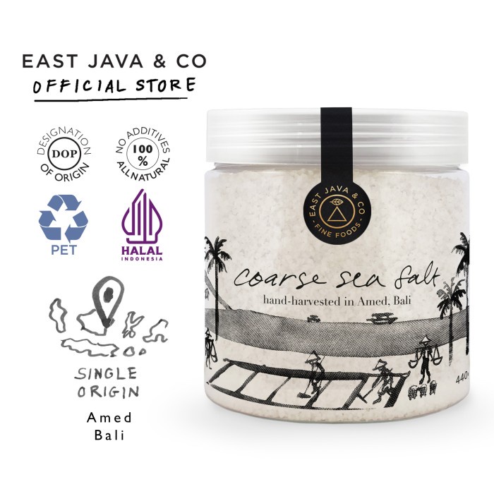 

Sale! East Java & Co Amed Sea Salt - 440G (Garam Laut Amed)
