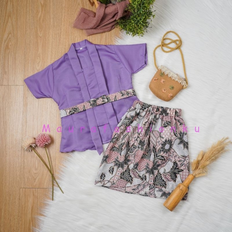 TERBARU KEBAYA KATUN ANAK ARUMI LENGAN PENDEK/ KEBAYA KATUN ANAK / KEBAYA BALOTELLI KOMBINASI /