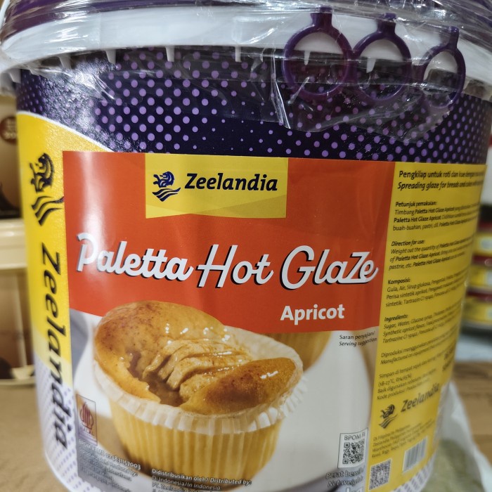 

Selai APRICOT Paletta PAIL 5 Kg Zeelandia Pengkilap kue atau roti
