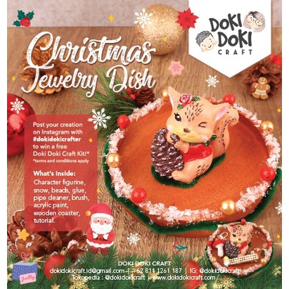 

Terlaris Christmas Jewelry Dish Craft Kit - Doki Doki DIY Craft Kit Natal SALE