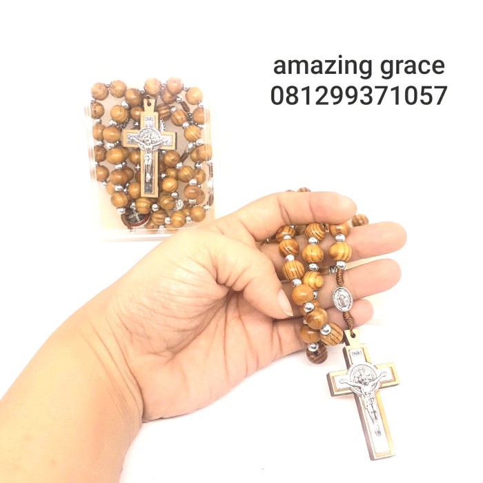 

Terlaris ROSARIO kayu Benediktus 10 mm -IMPORT SALE