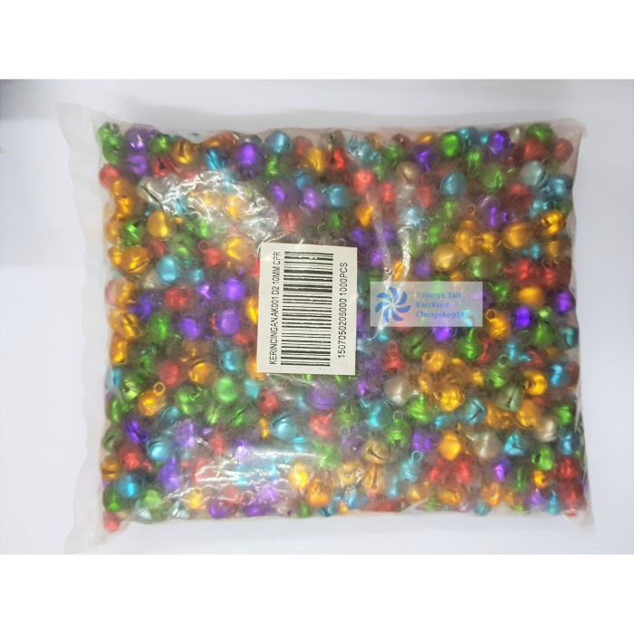 

Terlaris Lonceng 1000pcs D2 10MM / Warna Warni SJ-AK001 / Kerincingan / Bell SALE