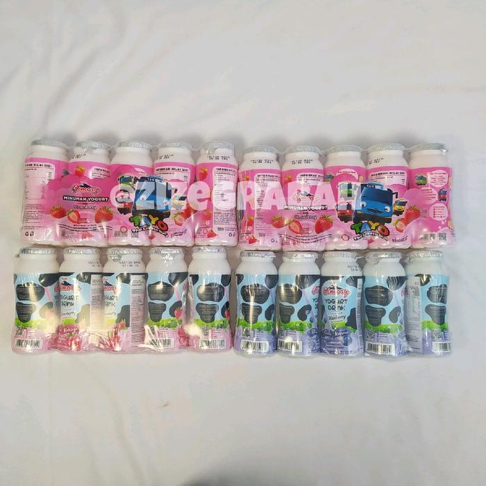 

PAKET HEMAT 20 PCS 4 PACK Cimory Yogurt Drink Botol Pack - Netto 4 botol x 70 ml Strawberry
