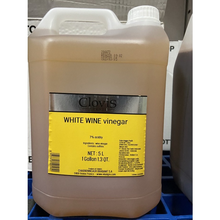 Clovis White wine vinegar 5ltr - cuka