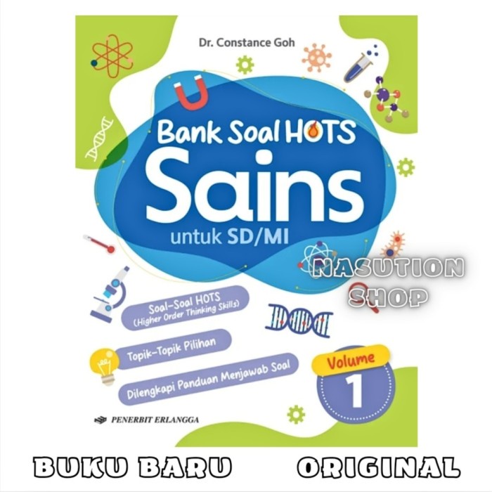 

SALE !!! BUKU BANK SOAL HOTS SAINS VOLUME 1 UNTUK SD/MI PENERBIT ERLANGGA ORIGINAL READYY