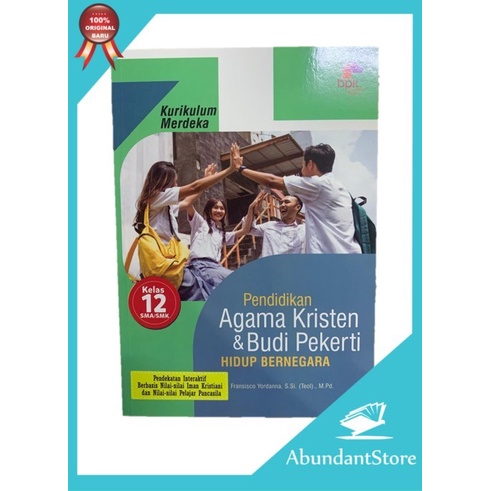 

SALE !!! UKU PENDIDIKAN AGAMA KRISTEN DAN BUDI PEKERTI KURIKULUM MERDEKA KELAS 12 SMA / SMK - PAK