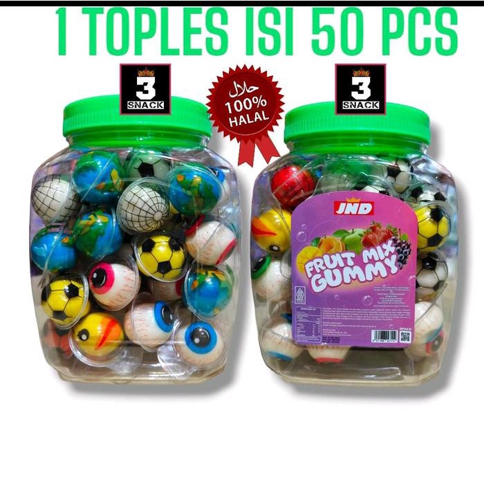 

SALE !!! PERMEN LUNAK BUMI BOLA MATA ISI 50 PCS HALAL READYY
