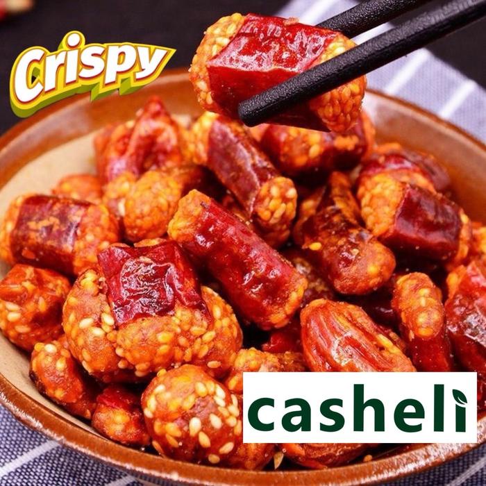 

SALE !!! CASHELI CRISPY CHILI FRIED CHILI PEDAS MELINTIR SNACK KERIPIK FOOD CEMILAN MANIS SPICY