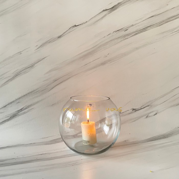 TOP GELAS UNDIAN TEMPAT UANG TIPS WADAH LUCKY DIP UNIK KACA AQUARIUM KOCOK -