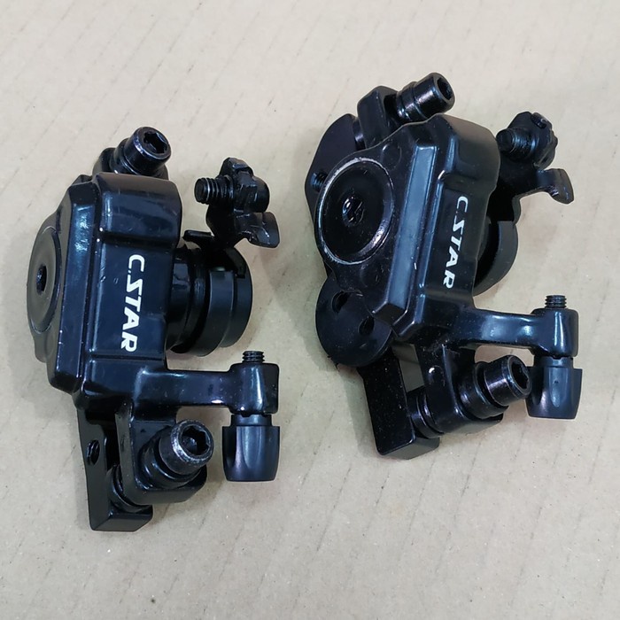 Stok Terbatas Kaliper Rem Disc Brake Mekanik 160Mm Hitam Cstar