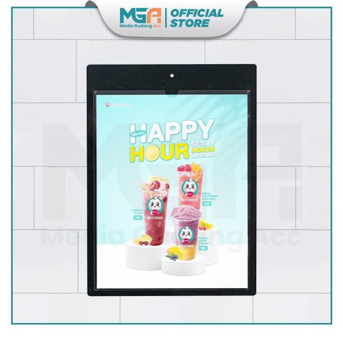 

SALE TERHOTT AKRILIK POCKET A4 2MM HITAM MENU FRAME / WALL THICKER BROSUR ACRYLIC READYY