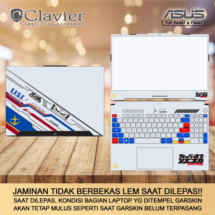 Cover Garskin Laptop Asus TUF Gaming A15 FA507 FA507R FA507RE Bening