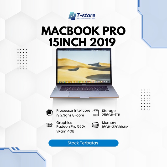 Macbook Pro 2019 15" Touchbar core i9 16Gb