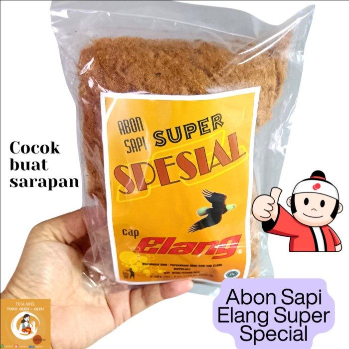 

SALE !!! ABON SAPI SUPER SPECIAL DAGING HAS DALAM CAP ELANG ASLI BOYOLALI 250 GRAM READYY