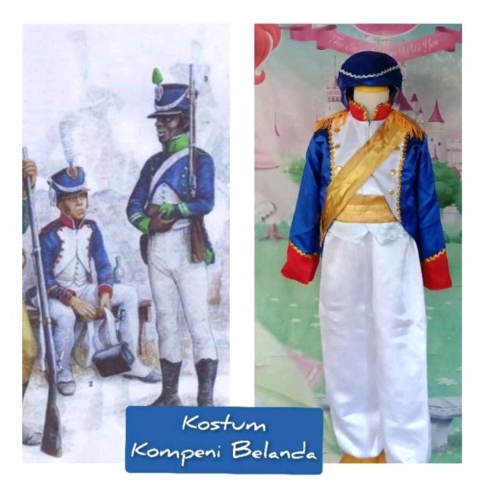 SPECIAL Kostum Cosplay Karakter Baju Adat Internasional Negara Kompeni Belanda VOC Dewasa