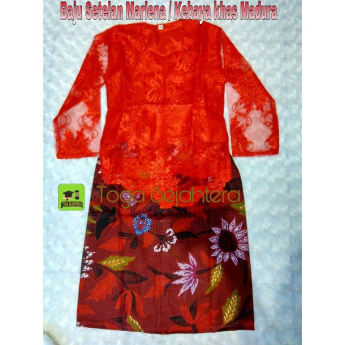 SALE Terbaru Laris Baju Kebaya Marlena / Baju Adat Madura "Wanita" Anak Tk - Dewasa Low Price