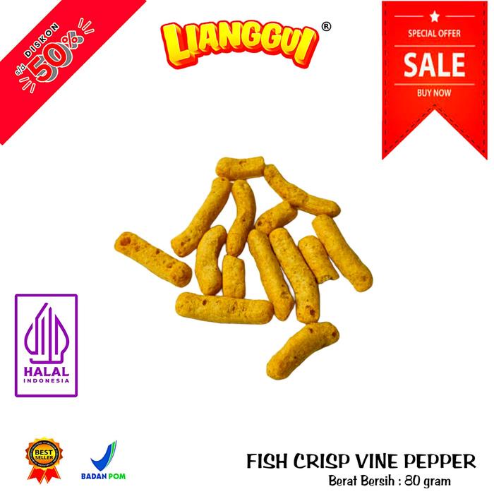

SALE !!! [ LIANGGUI ] PAKET KOMBO 2 RASA KERUPUK IKAN OLAHAN FISH CRISP 2 RASA I GARLIC FLAVOR I