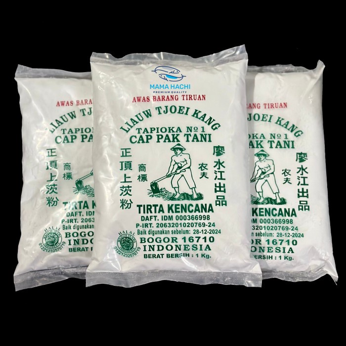 

SALE !!! SAGU TANI LIAUW TJOEI KANG TAPIOKA CAP PAK TANI 1 KG READYY