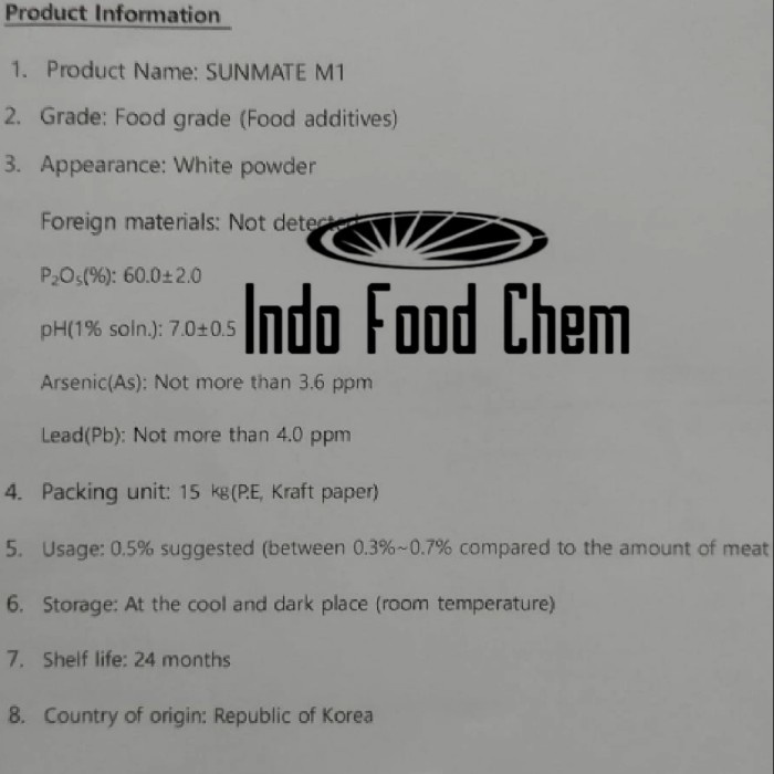 

SALE !!! PHOSMIX - SUNMATE KOREA - PENGENYAL MAKANAN 500 GR READYY