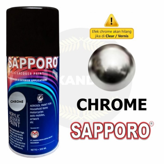 Beliyukkk- CAT SEMPROT SAPPORO CHROME / SAPORO CROME KROM REFLEKTOR PYLOX PILOX