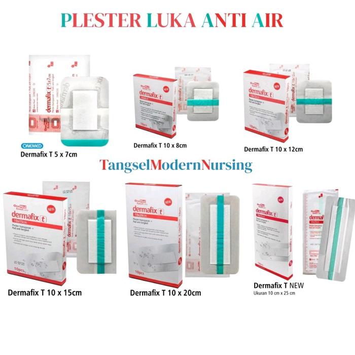 PLESTER LUKA ANTI AIR / Dermafix T Plester Luka Transparant Anti Air / Plester Luka Post Operasi /