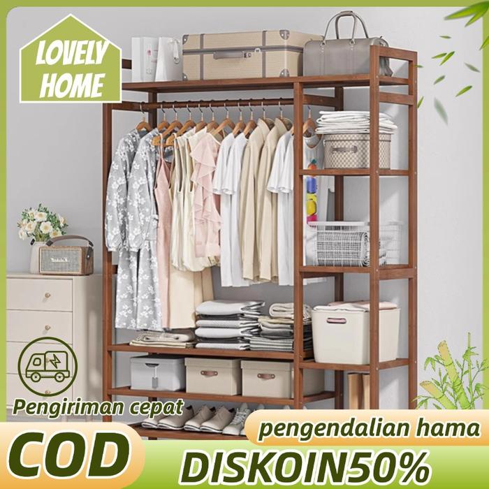Rak Gantungan Baju Aesthetic Rak Gantungan Serbaguna Rak Gantung Baju Rak Gantungan Baju Portable