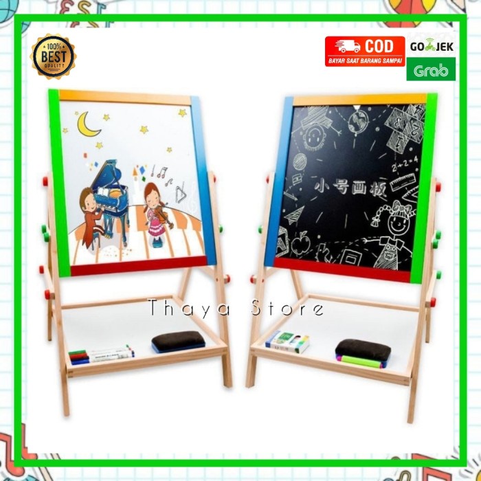 

Papan tulis anak multifungsi - multifunction wooden board