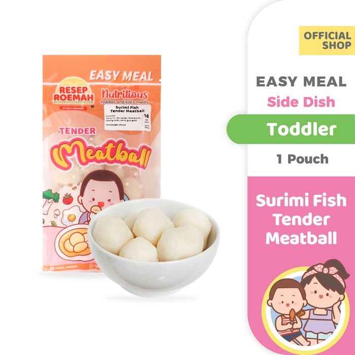 Resep Roemah Surimi Fish Tender Meatball / Bakso Ikan Surimi / Toddler