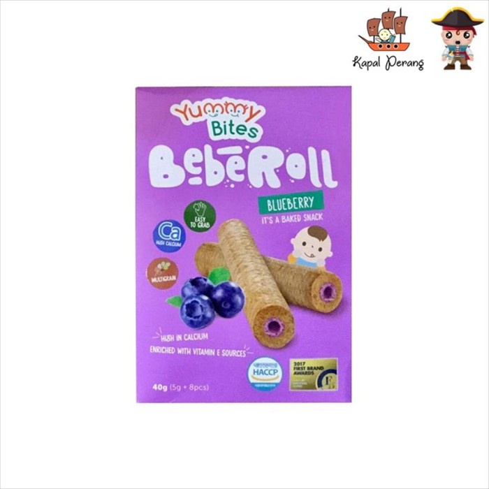 Yummy Bites Beberoll Rasa Blueberry 40 gram