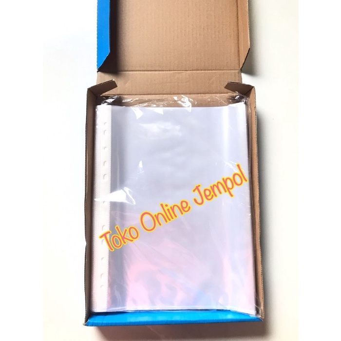 

READY STOK ISI 100 F4 SHEET PROTECTOR BANTEX PLASTIK PELINDUNG DOKUMEN ATK1574BX READYY