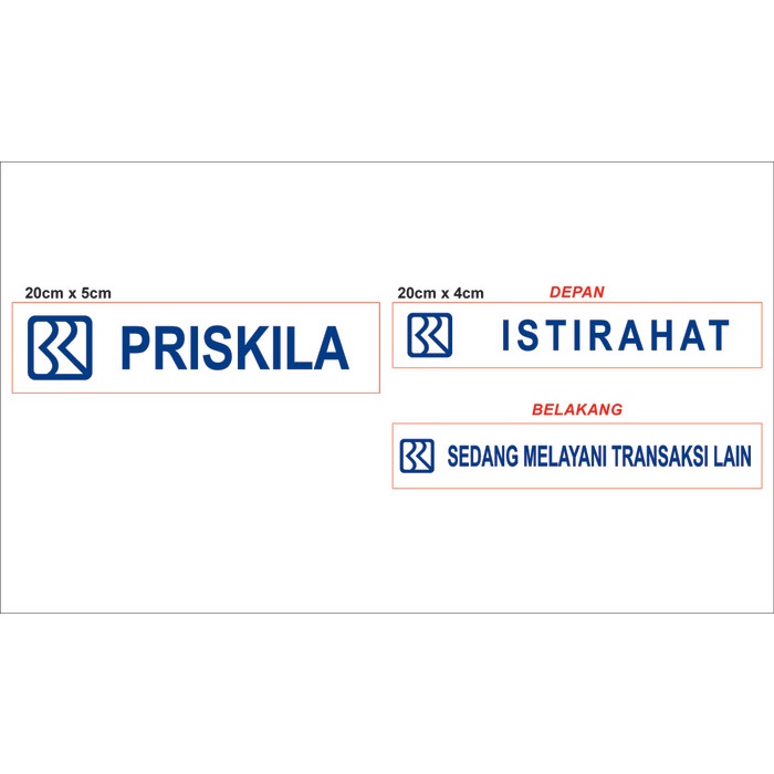 

SALE PROMO NAMA MEJA BRI / NAME DESK STAINLESS READYY