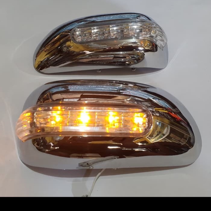Cover Spion Lampu Mobil Toyota Avanza Lama VVTI 2004-2011 CHROME