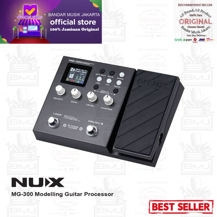 Nux MG 300 Guitar Multi-Effects Processor,BMJ TERLARIS/TERMURAH/TERPOPULER