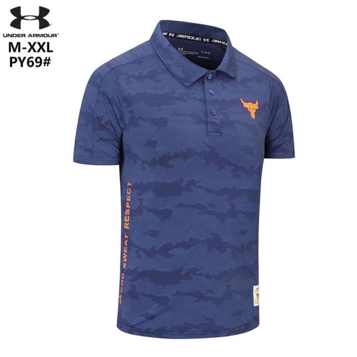 TERBARU Polo Shirt Kaos Polo Baju Polo Golf Pria Kerah Dryfit Heatgear Premium