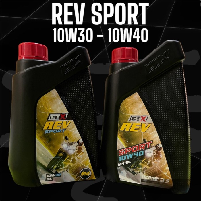 CTX Rev Sport 10W30 - 10W40 Oli Khusus Motor Manual / Kopling Terbaik