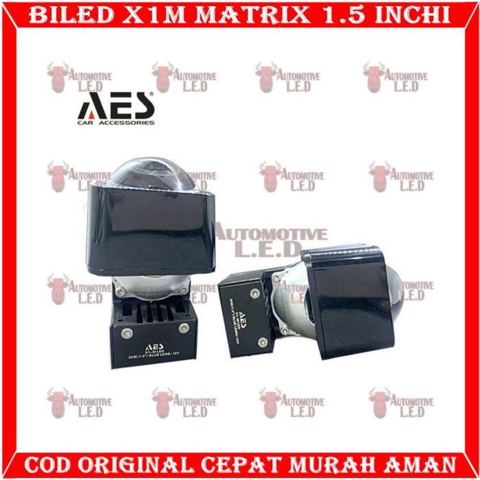 Sale Terbatas Original Biled Aes Mini 1.5 Inchi 35W 6000K Biled Matrix Biled Aes Flet Turbo Biled